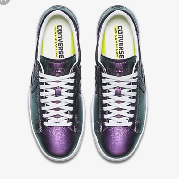 NWT Converse Pro Leather LP OX Violet Fantasy W - Picture 4 of 8